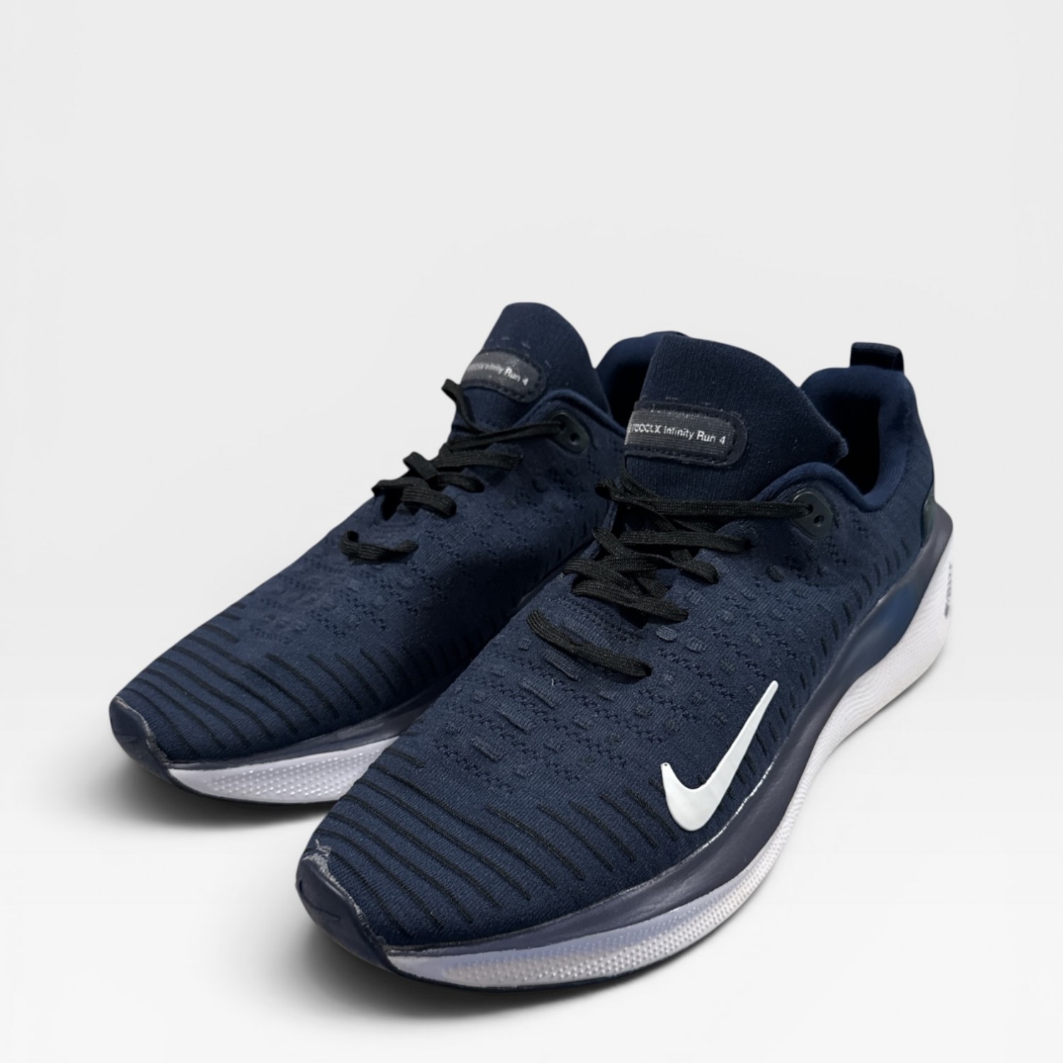 Nike React Infinity Run Flyknit 4 Navy Blue White  / Pre-Owned